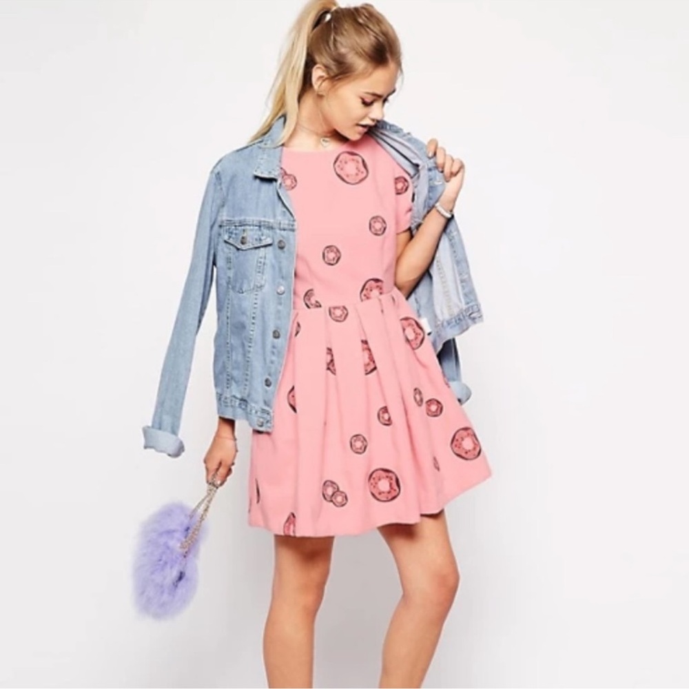 Nishe , Novelty Donut Embroidered Felt dress
